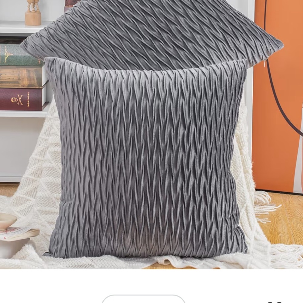 MADIZZ Set of 2 Super Soft Velvet Decorative Throw Pillow Covers